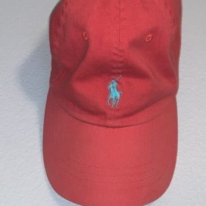 Pink polo hat